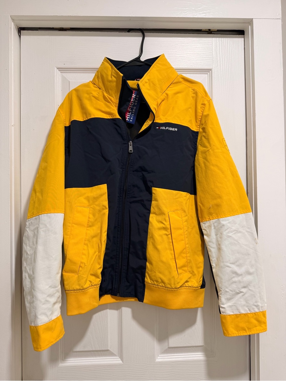 Tommy Hilfiger Colorblock Yellow & Navy Men’s Jacket